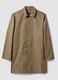 Beige regular fit trench coat with button closure_5