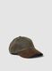 Brown cotton-blend baseball cap_0