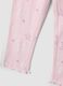 Pink organic ribbed cotton star pyjamas for girls_3