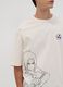 White oversized pure cotton Naruto print T-shirt_2