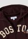 Brown cotton-blend hoodie with Boston slogan, relaxed fit_5
