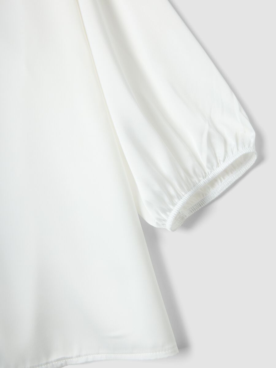 Maglia bianca a maniche ampie regular fit_5