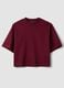 Red cotton-blend jersey crew-neck T-shirt, regular fit_4