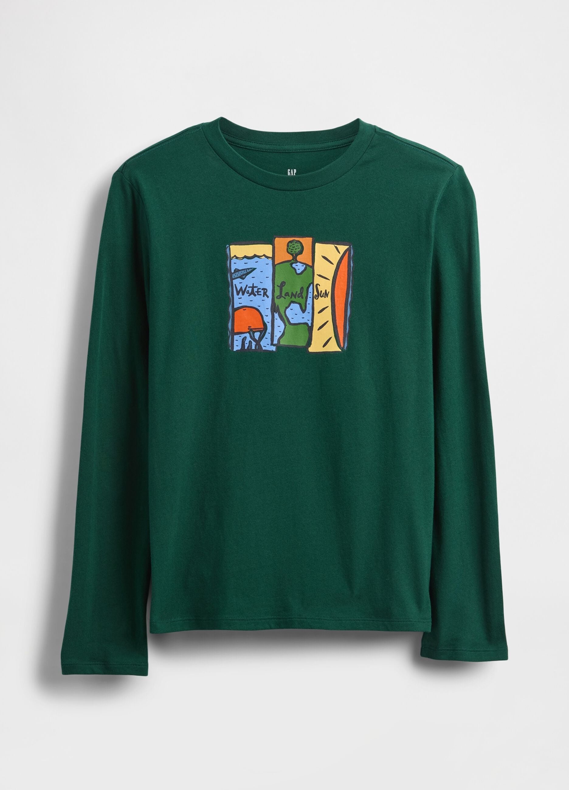 Green long sleeve cotton shirt