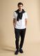 White regular-fit stretch piqu&eacute; cotton-blend T-shirt, Easy Dry_1