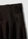 Brown midi skirt with asymmetric hem_2