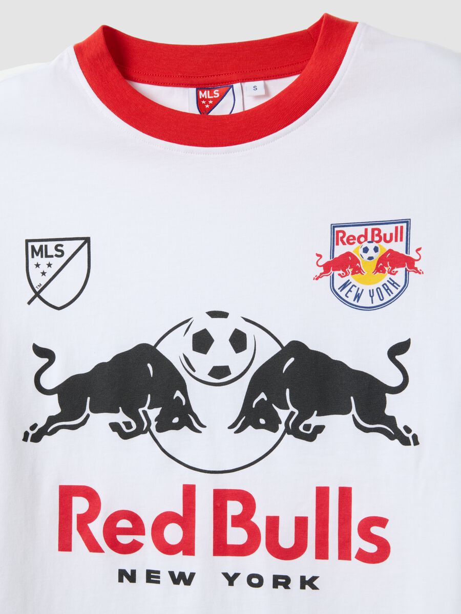 Regular fit multicolour stretch cotton T-shirt with Red Bulls print_5