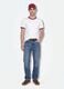 White pure cotton fitted crew-neck T-shirt_1