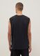 Black pure cotton regular-fit vest top with print_2