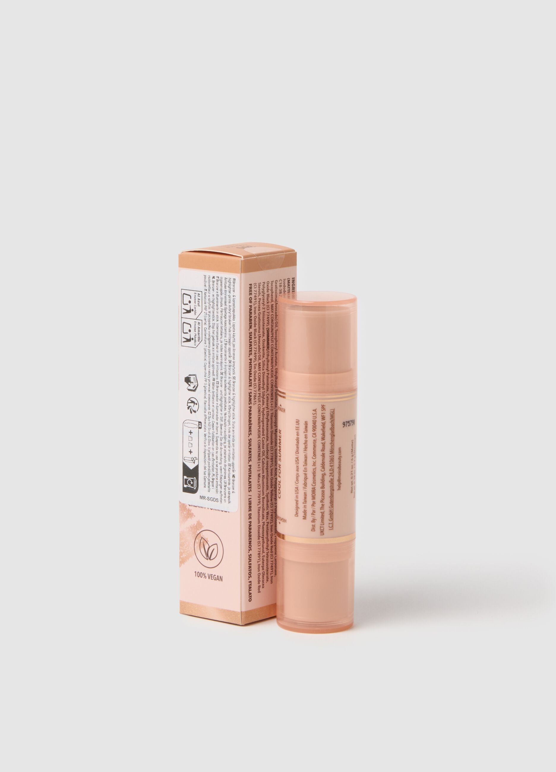 MOIRA SCULPT & GLOW DUO STICK 300 COOL FOR SUMMER - Korean make-up