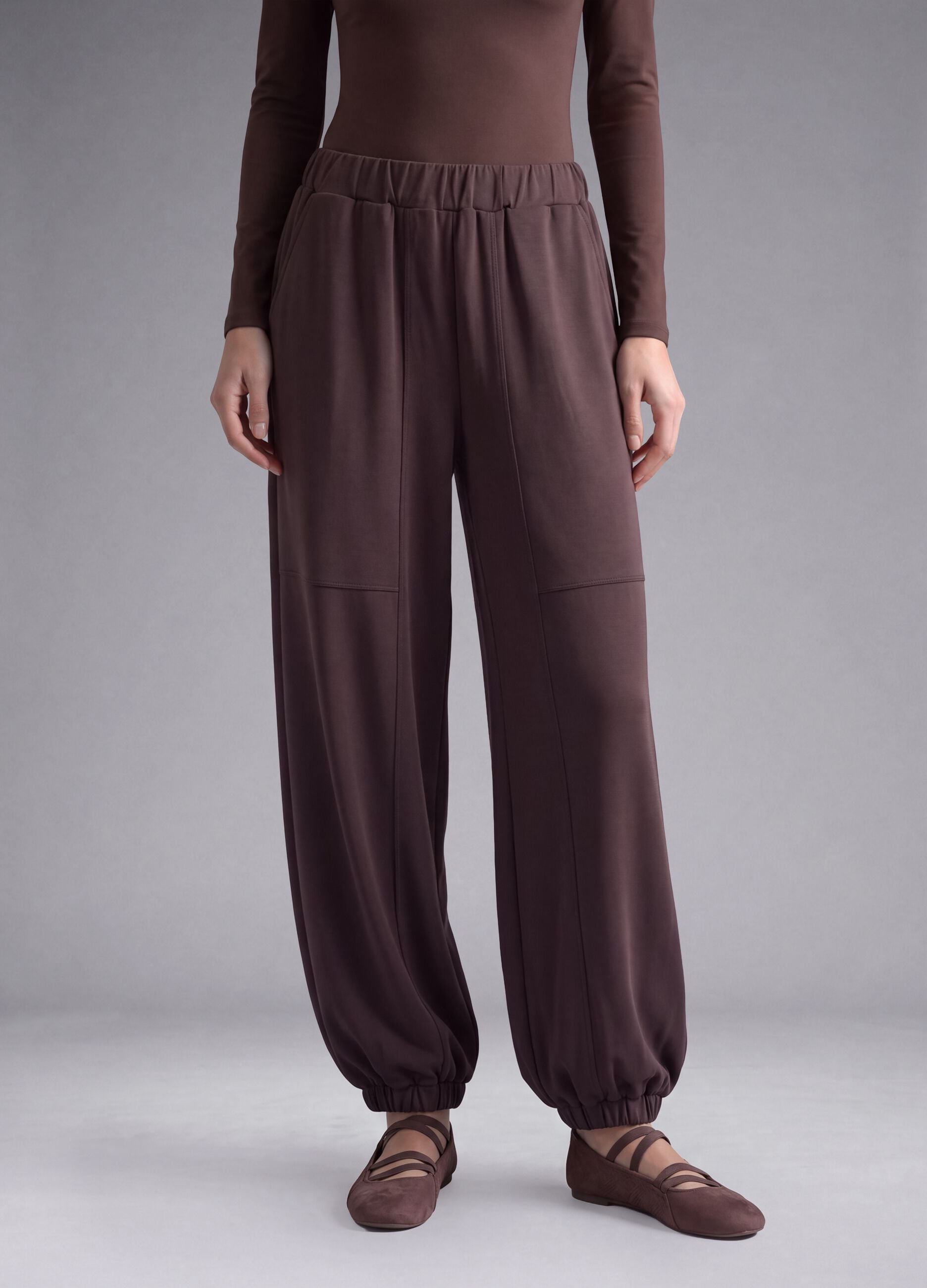 Purple soft-touch jogging bottoms ALTAVIA STUDIO