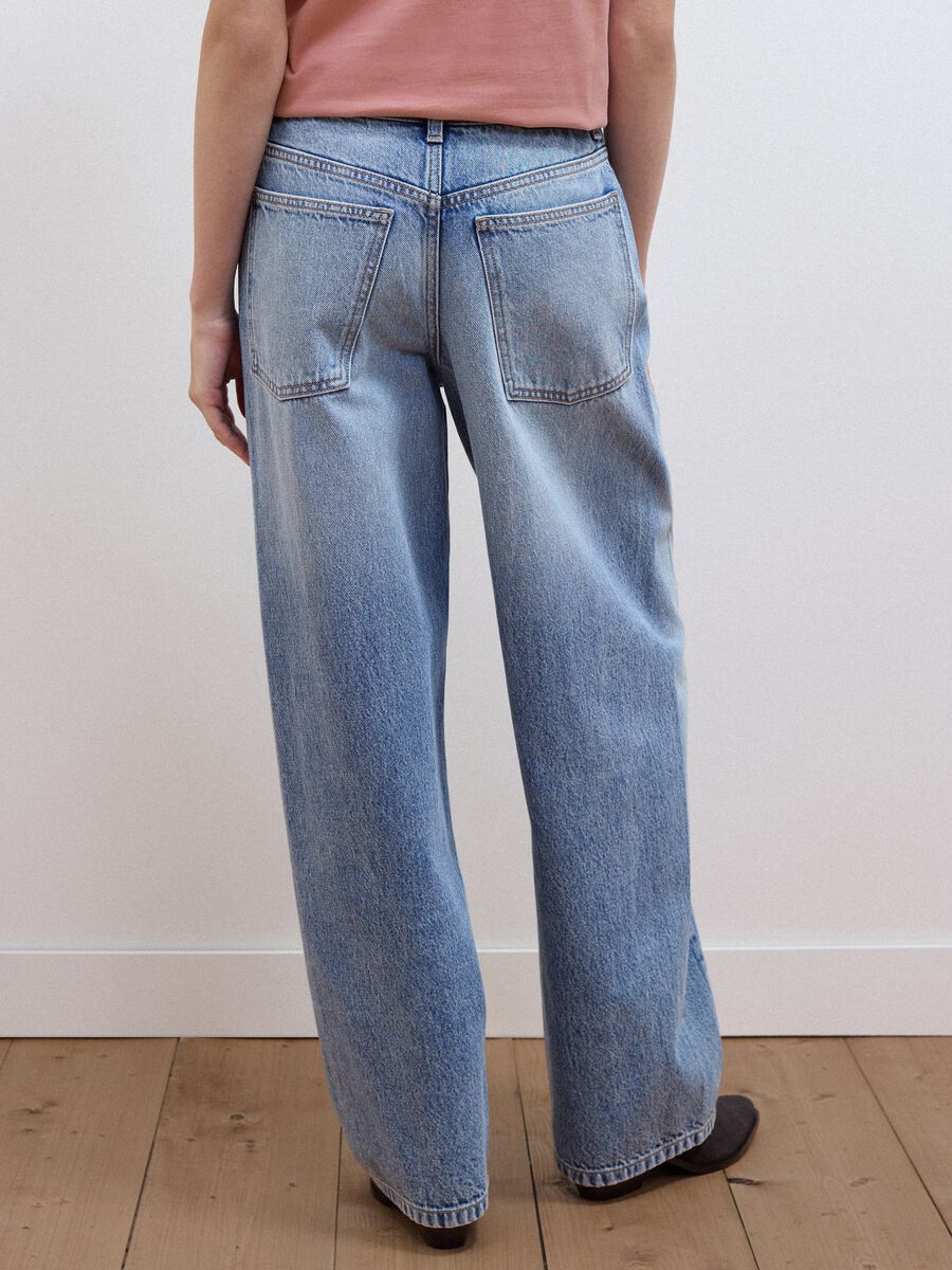Jeans azzurri balloon fit in puro cotone_2