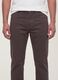 Brown regular-fit stretch cotton twill trousers_3
