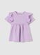Cotton T-shirt with flounce_0