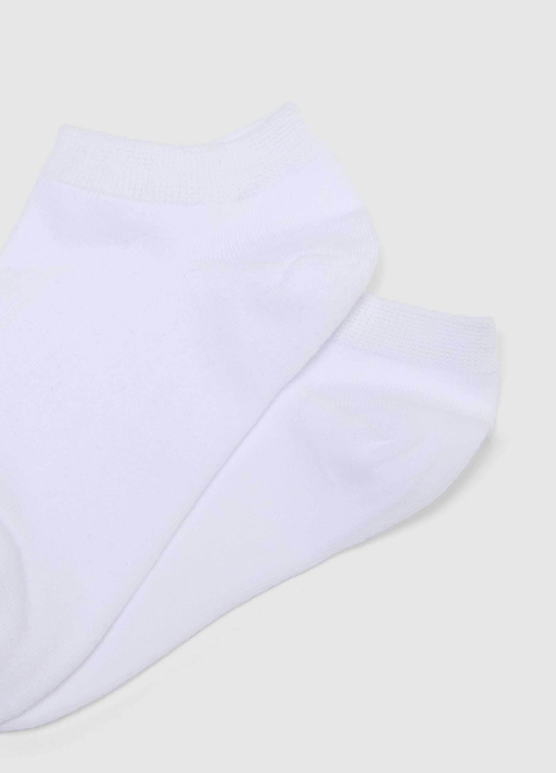 5-pack of white organic cotton socks