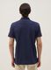 Blue pure cotton slim-fit short-sleeved polo shirt_2
