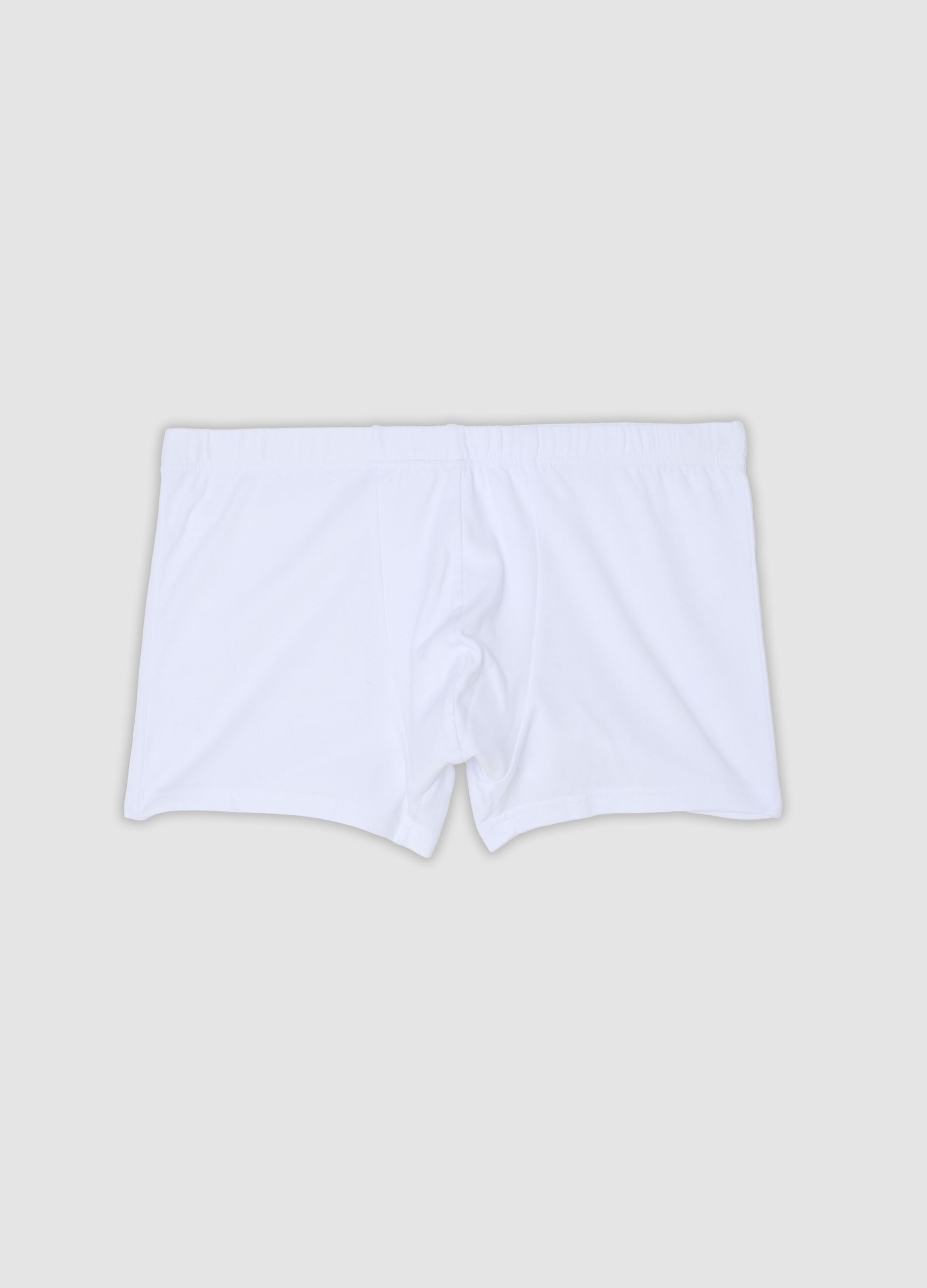 Boxer bianco in cotone organico