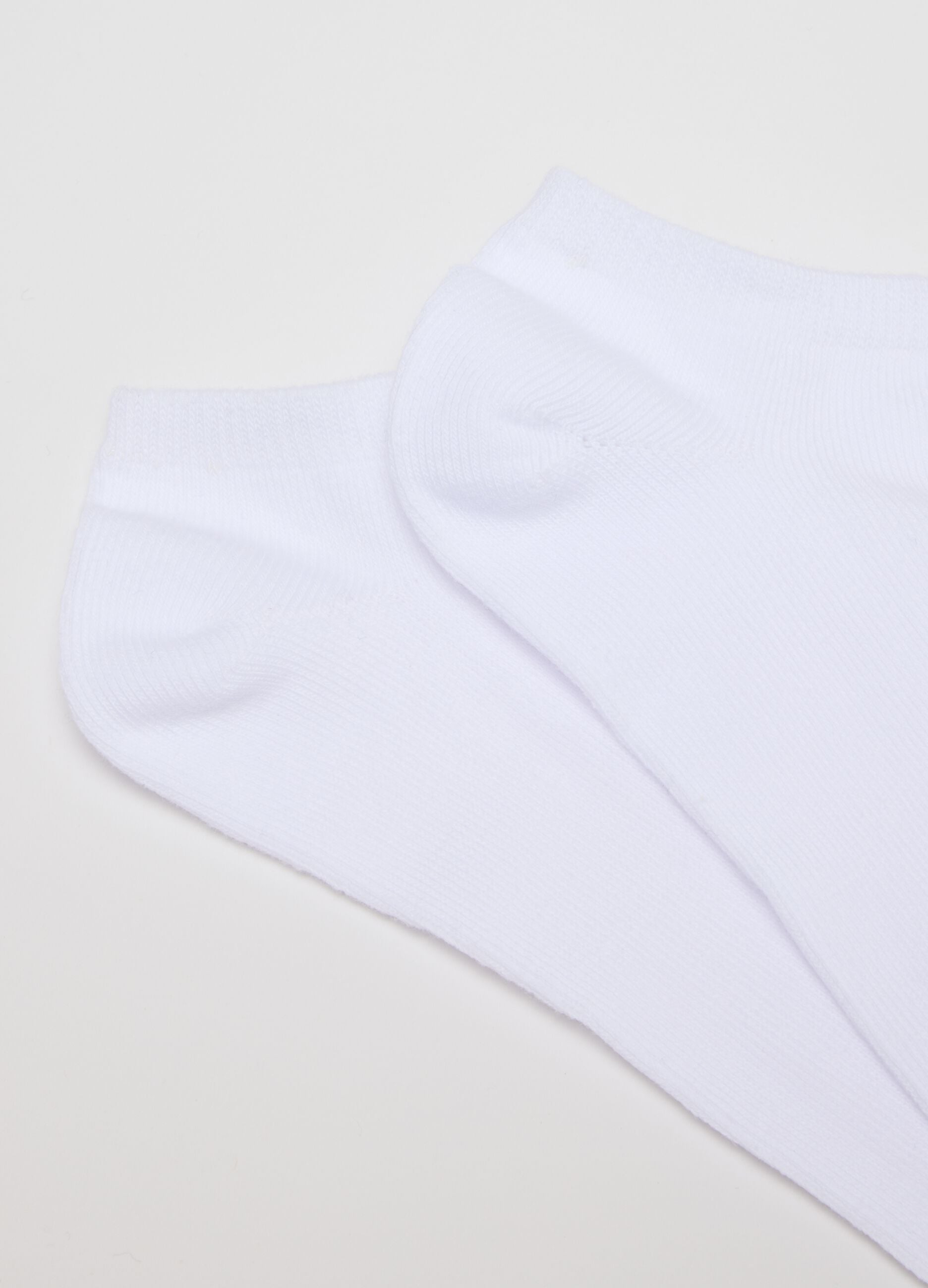 Multipack of Short White Cotton Blend Sports Socks