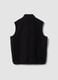 Black full-zip sweatshirt with collar, regular fit_6