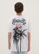 Oversized white cotton kids' T-shirt with print_1
