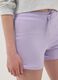 Girls&rsquo; purple pure cotton regular-fit shorts_2