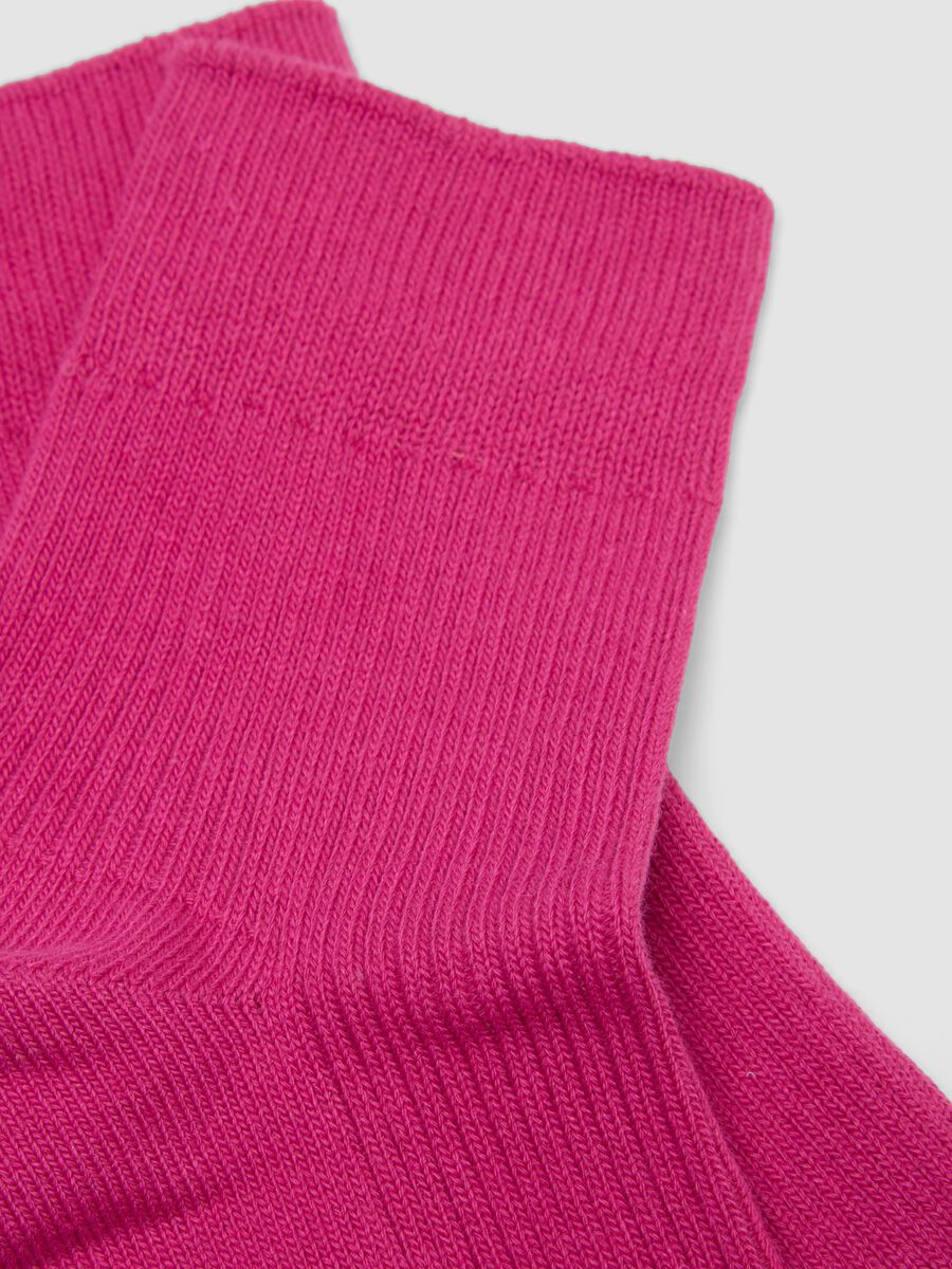 Calzini rosa alla caviglia in cotone elasticizzato_2