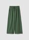 Green viscose-blend palazzo trousers_4