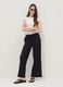 Black wide-leg jogger trousers_1