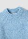 Blue stretch wool crew-neck jumper_1