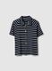Multicolour striped cotton blend polo, regular fit_4