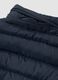 Blue padded gilet with zip and high neck for boys_3