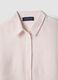 Multicolour striped linen blend regular fit shirt_5