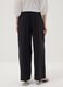 Black palazzo trousers in a viscose blend_3