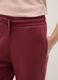 Pink regular fit cotton blend trousers_3