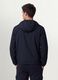 Navy blue hooded jacket with zip_2
