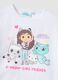 Girls' white stretch cotton T-shirt with print_3