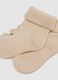 Twin pack of short multicolour cotton blend baby socks with designs_1