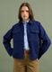 Blue pure cotton regular-fit shacket_0