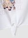 White stretch cotton T-shirt with knot and Toy Story print for girls_4