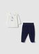 Blue and white organic cotton blend set_0