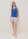 Pure cotton striped pyjama shorts, multicolour, regular fit_0