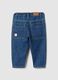 Boys' Regular Fit Blue Denim Pure Cotton Trousers_1