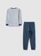Children's regular fit multicolour pure cotton pyjamas with print_1