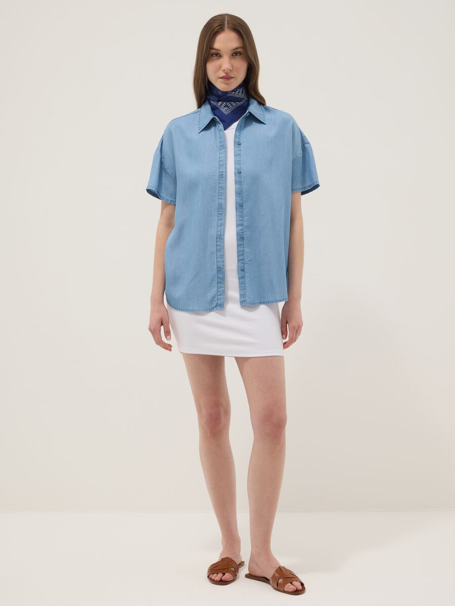Camicia azzurra in puro lyocell_2