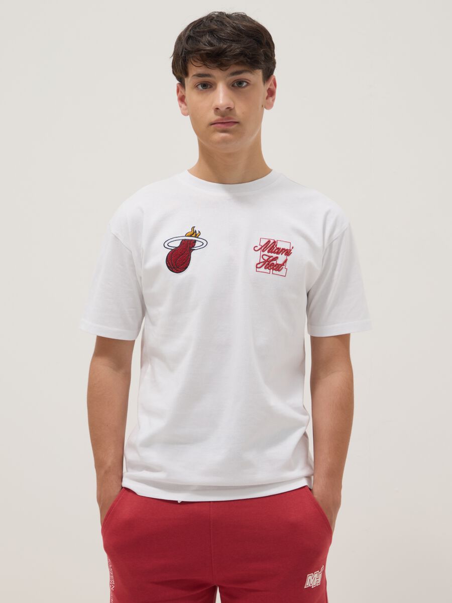T-shirt bianca a maniche corte in puro cotone Over fit_1