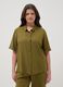 Green viscose-linen blend shirt, regular fit_3
