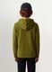 Green regular-fit organic cotton hoodie for boys_3