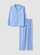 Blue striped organic cotton pyjamas_4