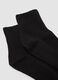 Black ankle socks in stretch cotton_2