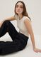 Beige stretch fabric bodysuit regular fit_0